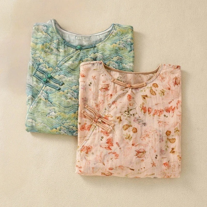 RICA LINEN BLOUSE