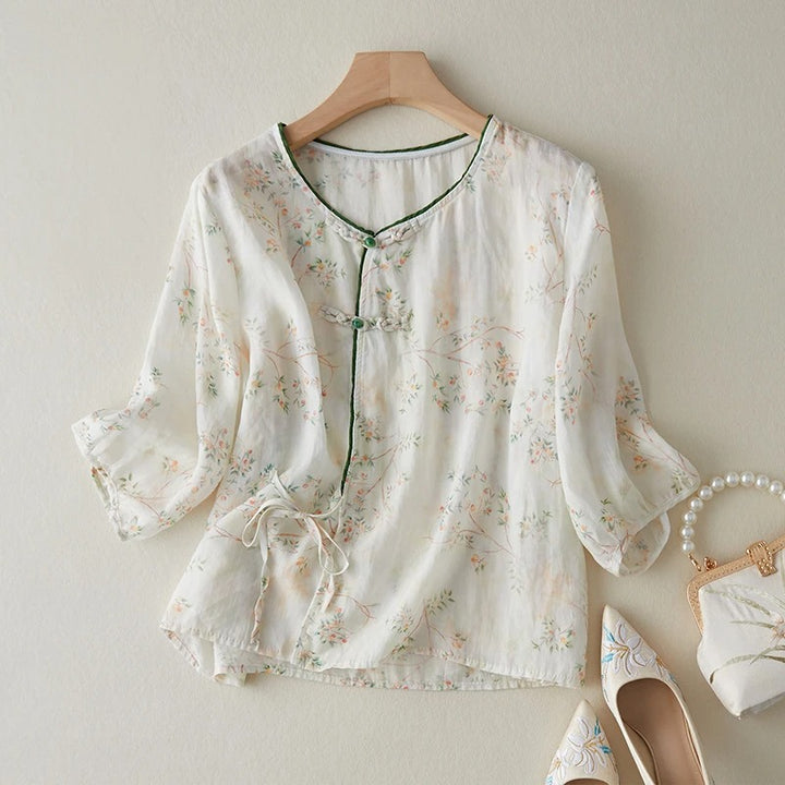 VICKY LINEN BLOUSE