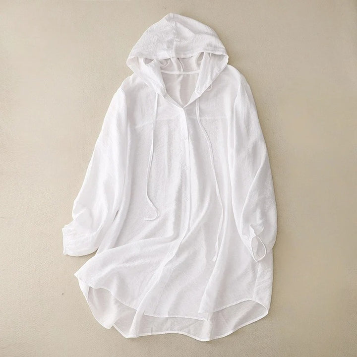 ADRIANNE LINEN HOODIE