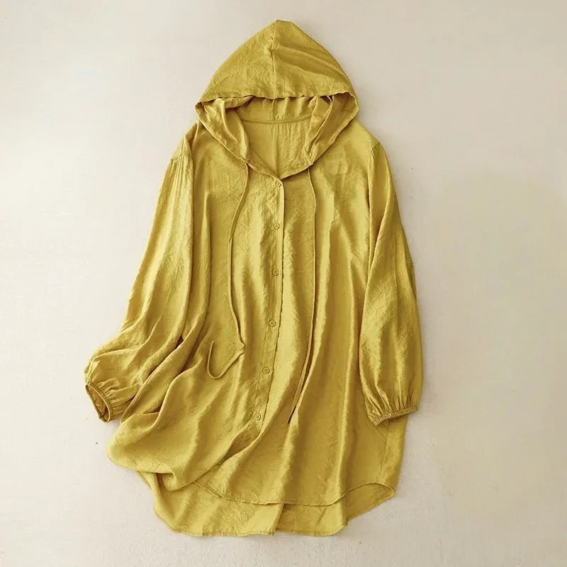 ADRIANNE LINEN HOODIE