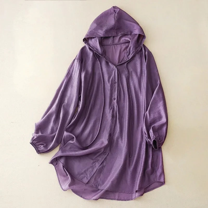 ADRIANNE LINEN HOODIE