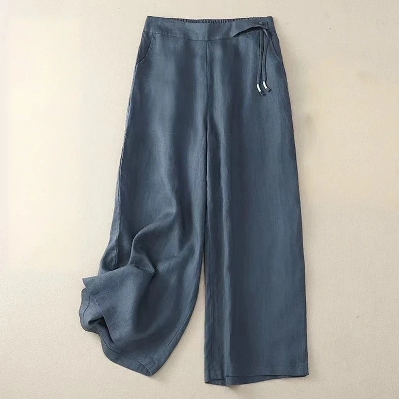 VIOLET LINEN PANTS