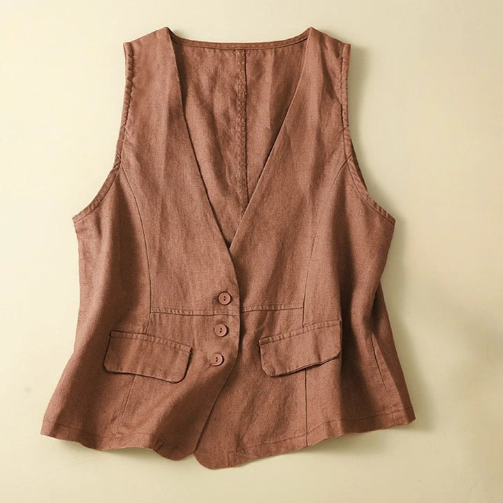 BRIDGET LINEN VEST