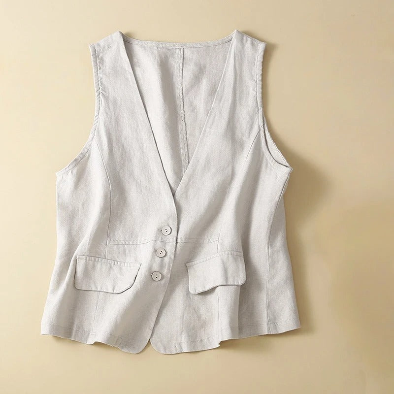 BRIDGET LINEN VEST