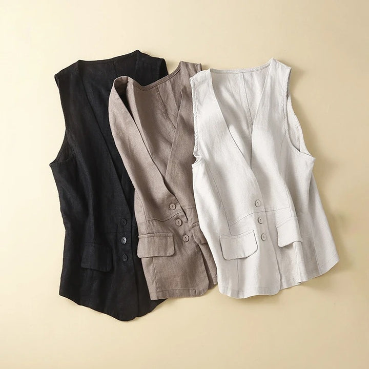 BRIDGET LINEN VEST