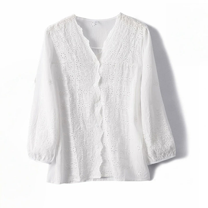 LAUREN LINEN BLOUSE