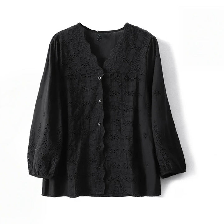 LAUREN LINEN BLOUSE