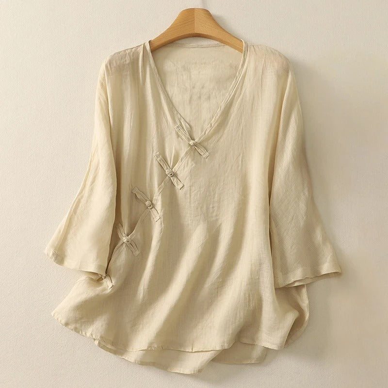 DANA LINEN BLOUSE