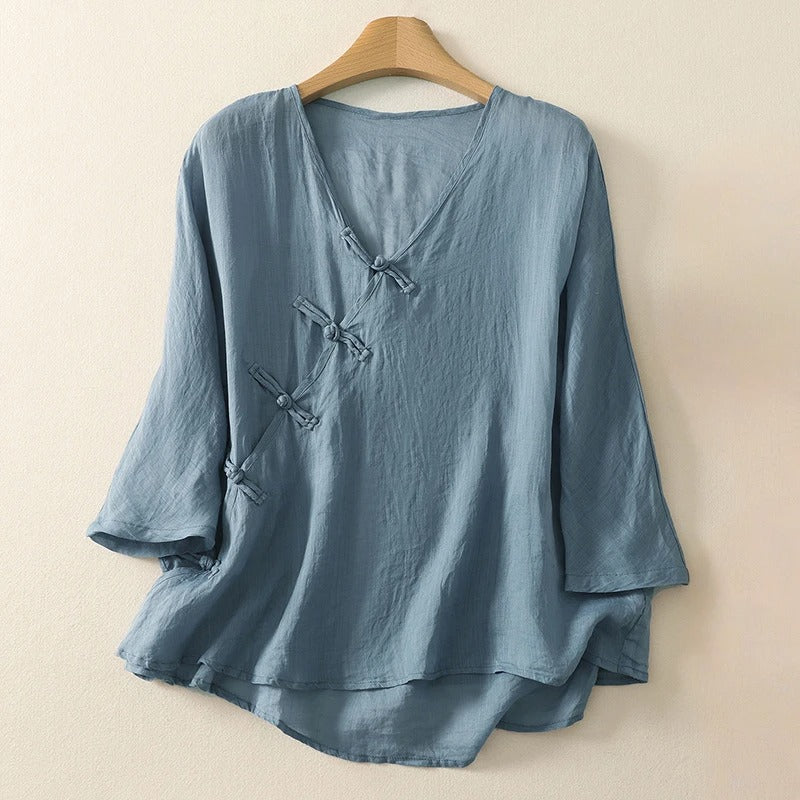 DANA LINEN BLOUSE
