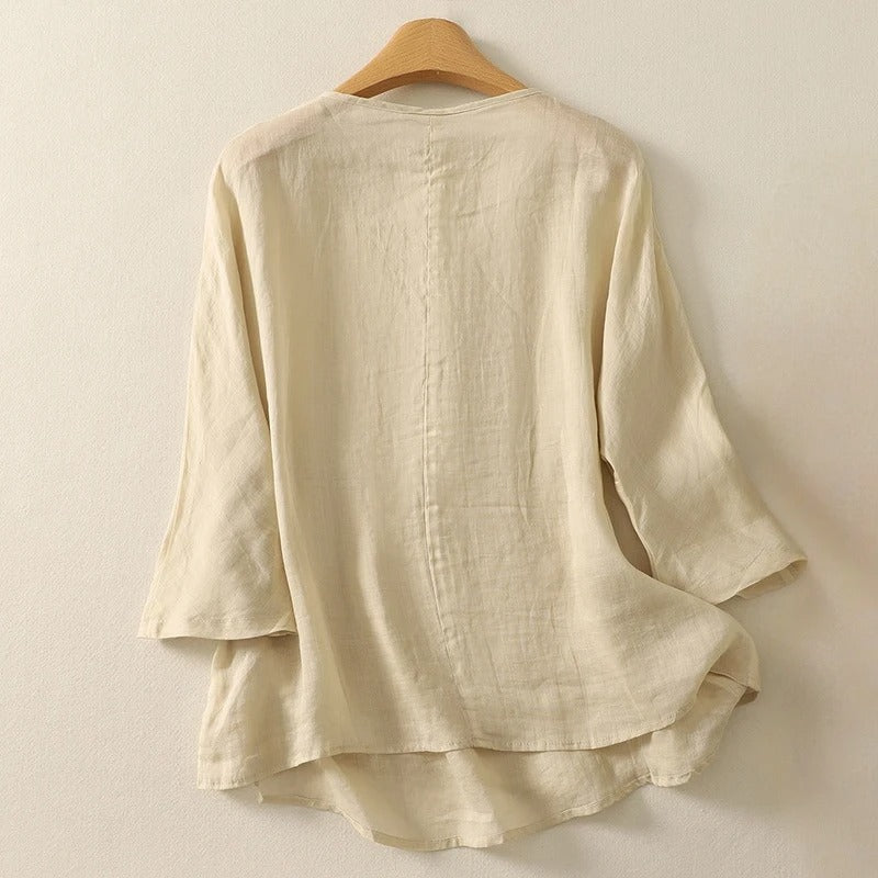 DANA LINEN BLOUSE
