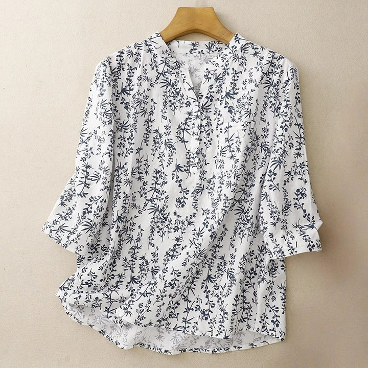 LIA LINEN BLOUSE