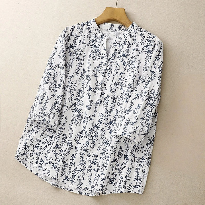 LIA LINEN BLOUSE