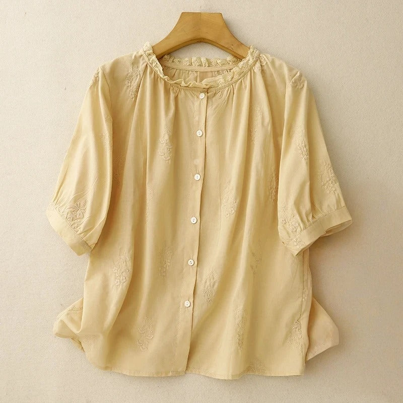 VICKY LINEN BLOUSE