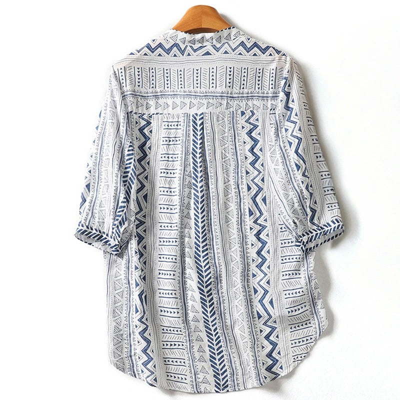 MILA LINEN BLOUSE