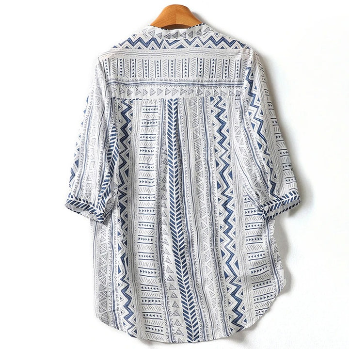 MILA LINEN BLOUSE