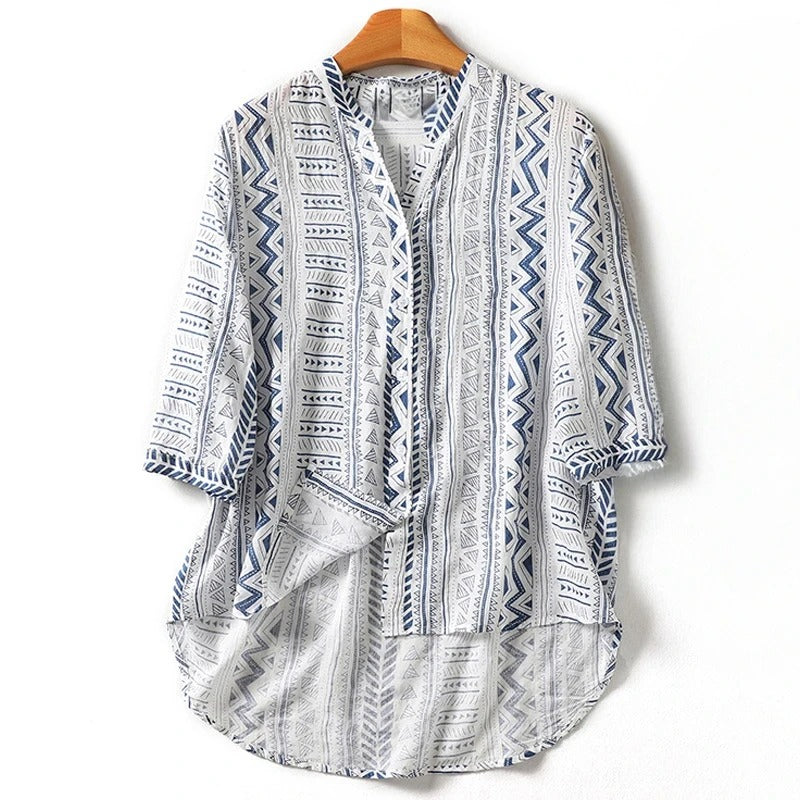 MILA LINEN BLOUSE