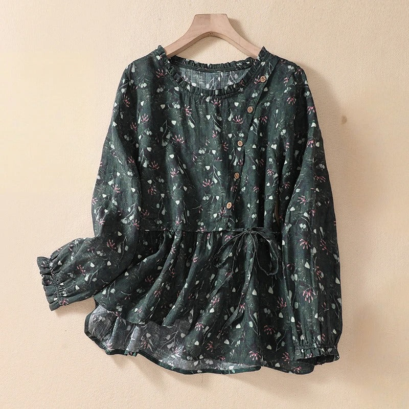 FLORENCE LINEN BLOUSE