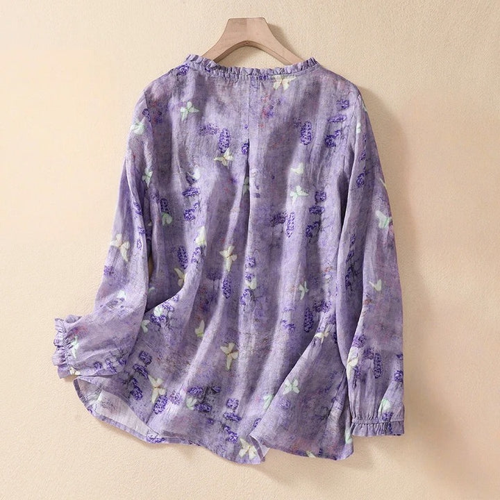 FLORENCE LINEN BLOUSE