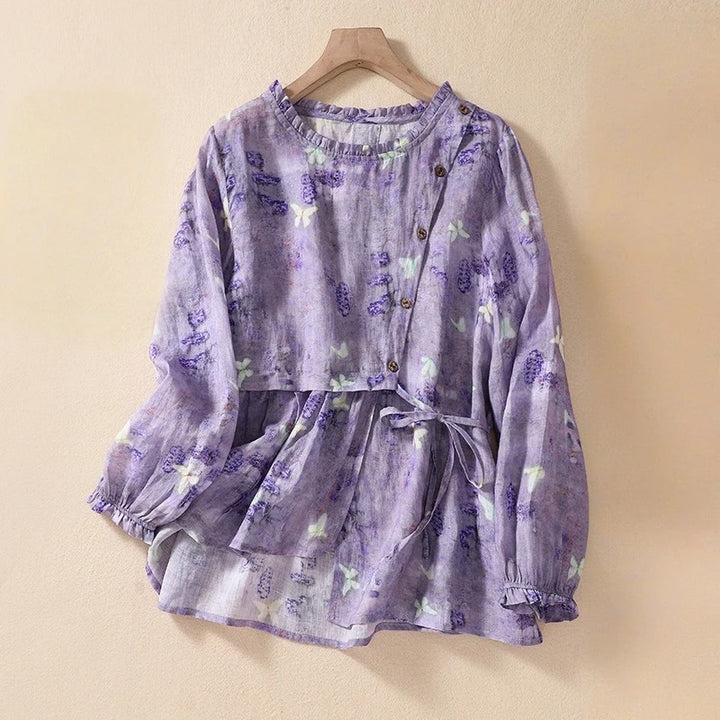 FLORENCE LINEN BLOUSE