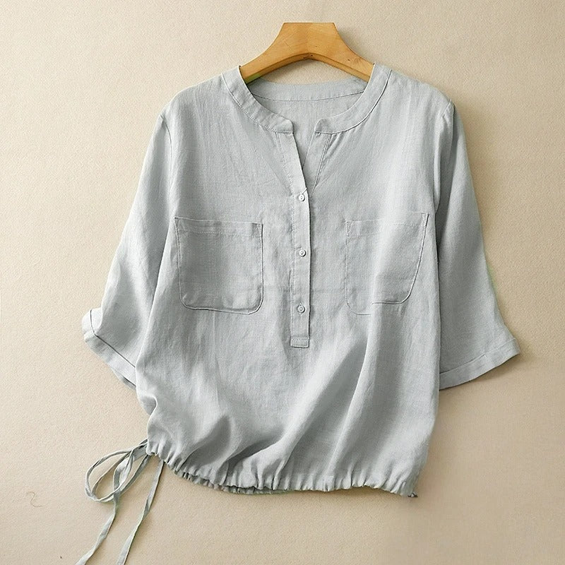 JULIET LINEN BLOUSE