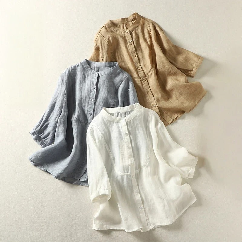 JESSICA LINEN BLOUSE