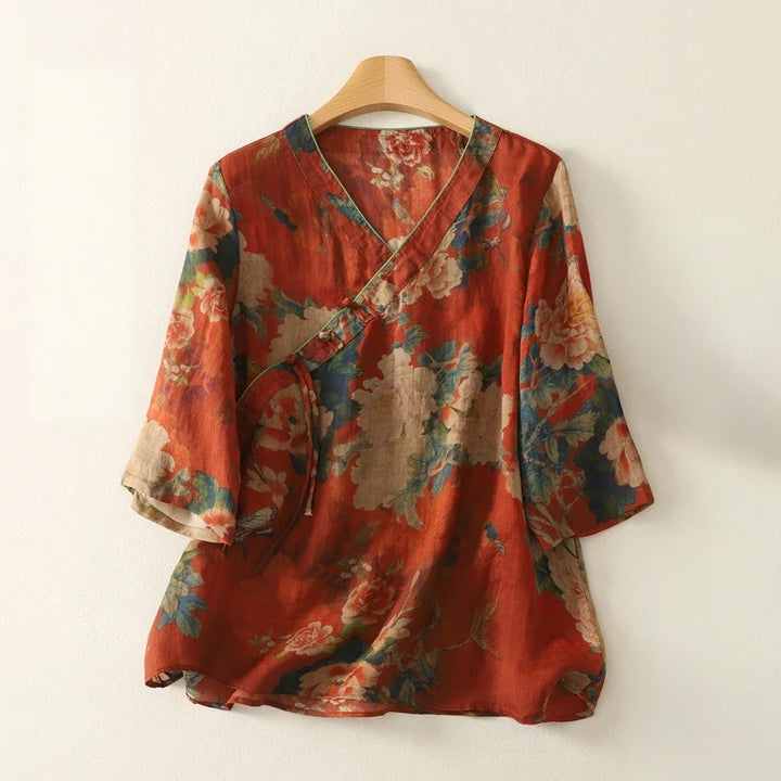 LILY LINEN BLOUSE