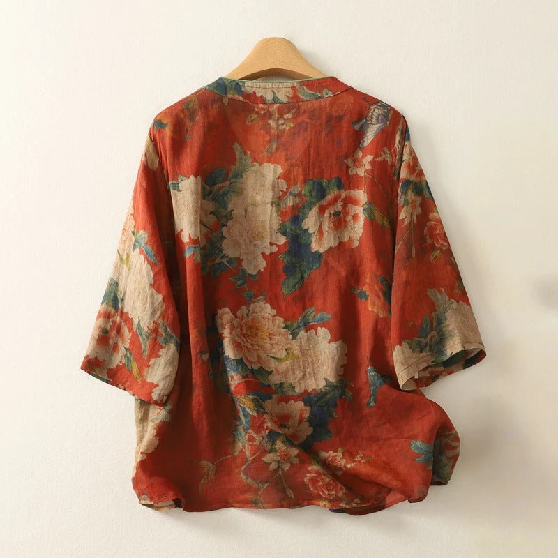 LILY LINEN BLOUSE