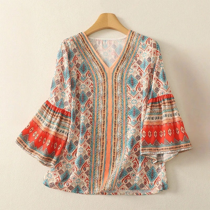 JULIA LINEN BLOUSE