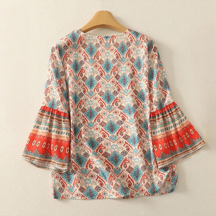 JULIA LINEN BLOUSE