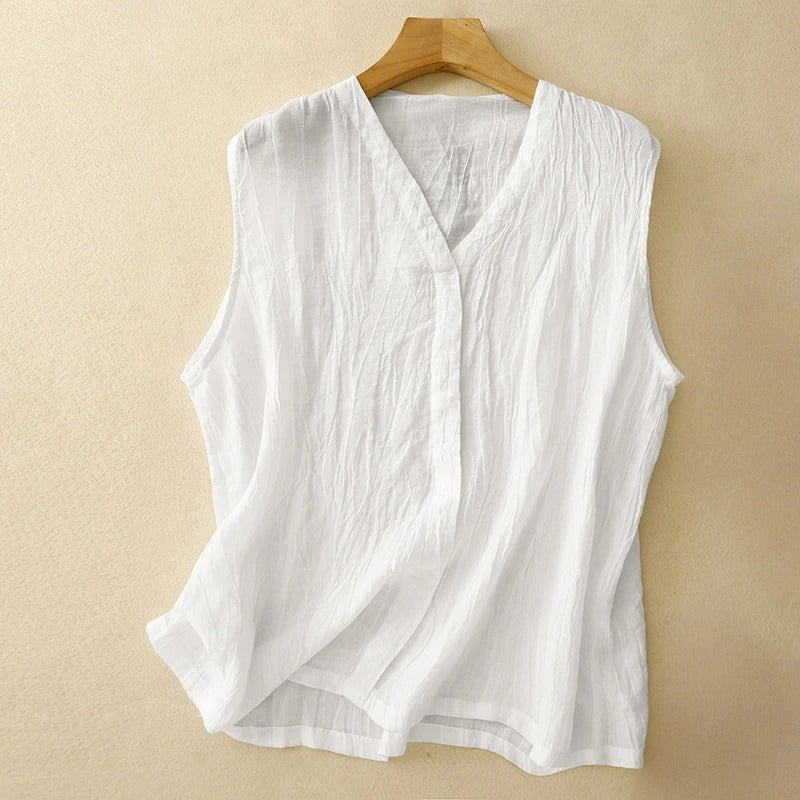 SABRINA LINEN BLOUSE