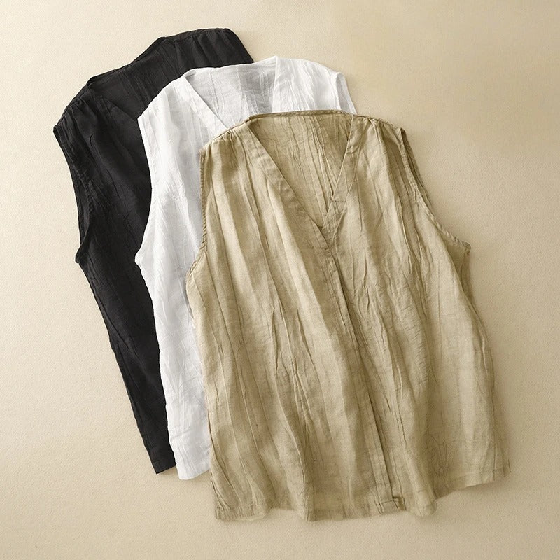 SABRINA LINEN BLOUSE