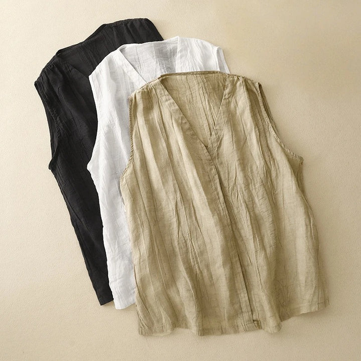 SABRINA LINEN BLOUSE