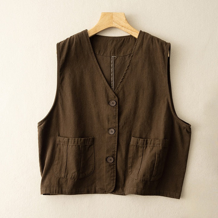 VELARIA LINEN VEST