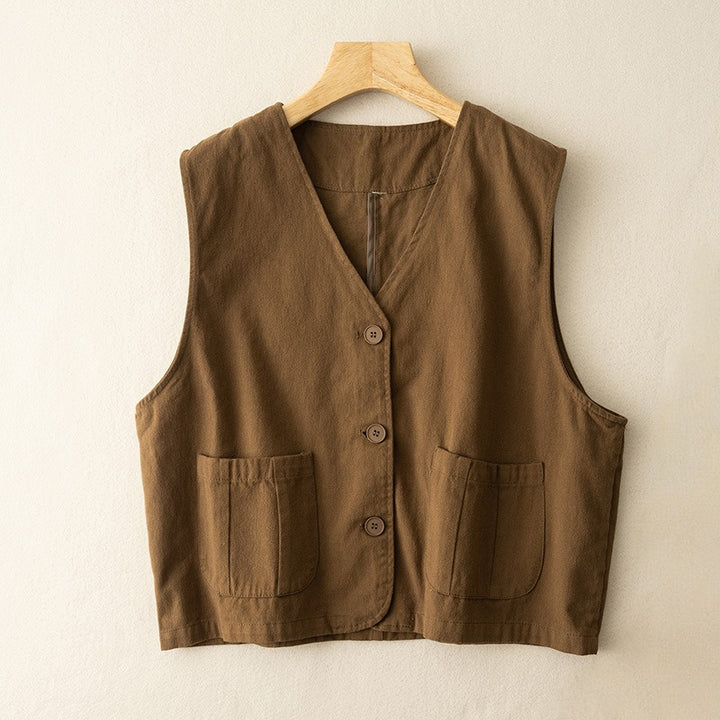 VELARIA LINEN VEST