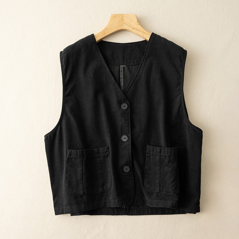 VELARIA LINEN VEST