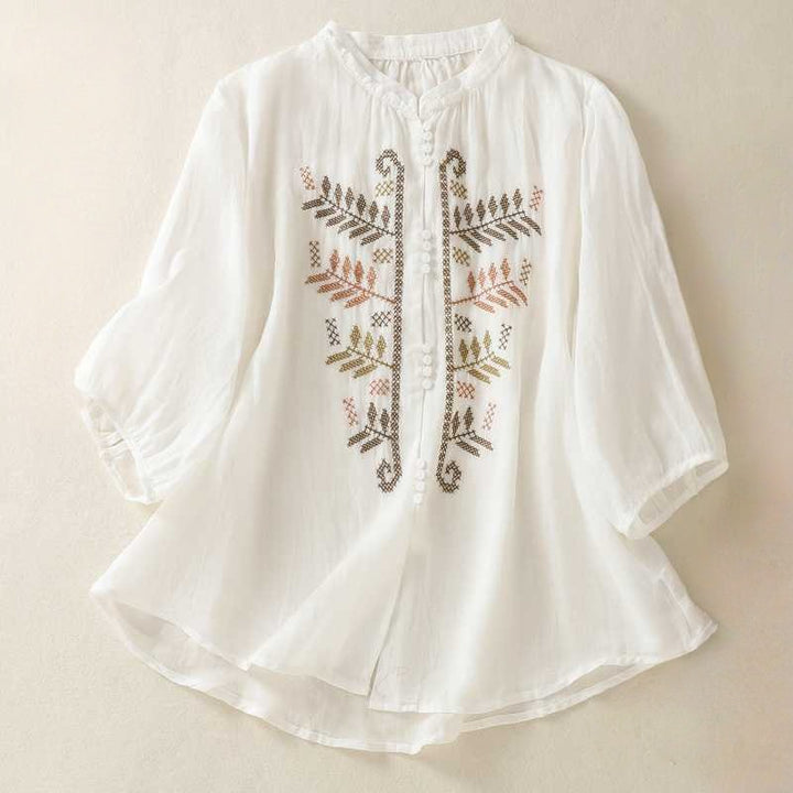 SHARON LINEN BLOUSE