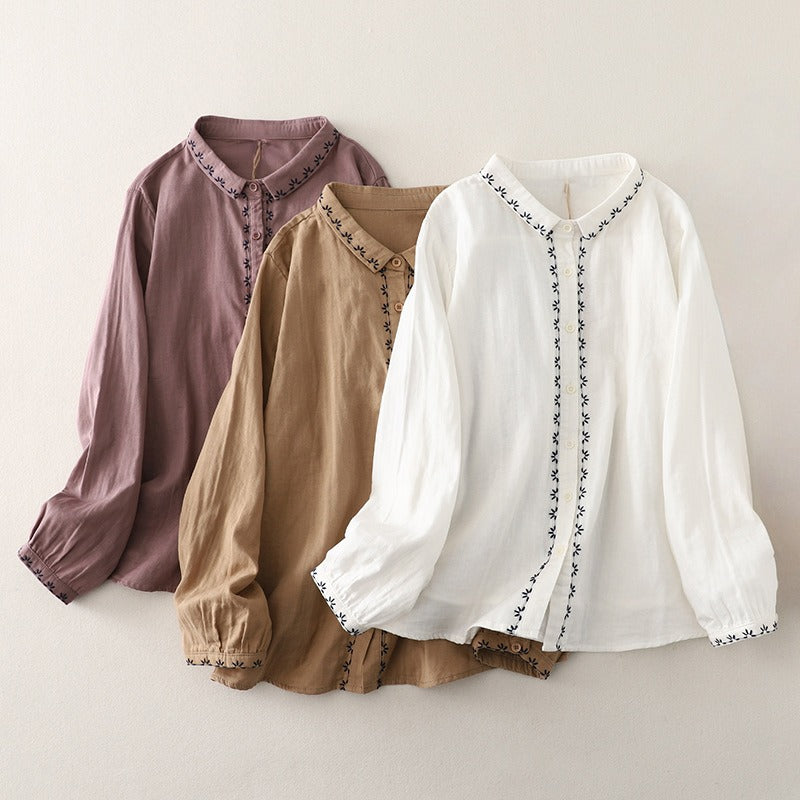ELLA LINEN BLOUSE