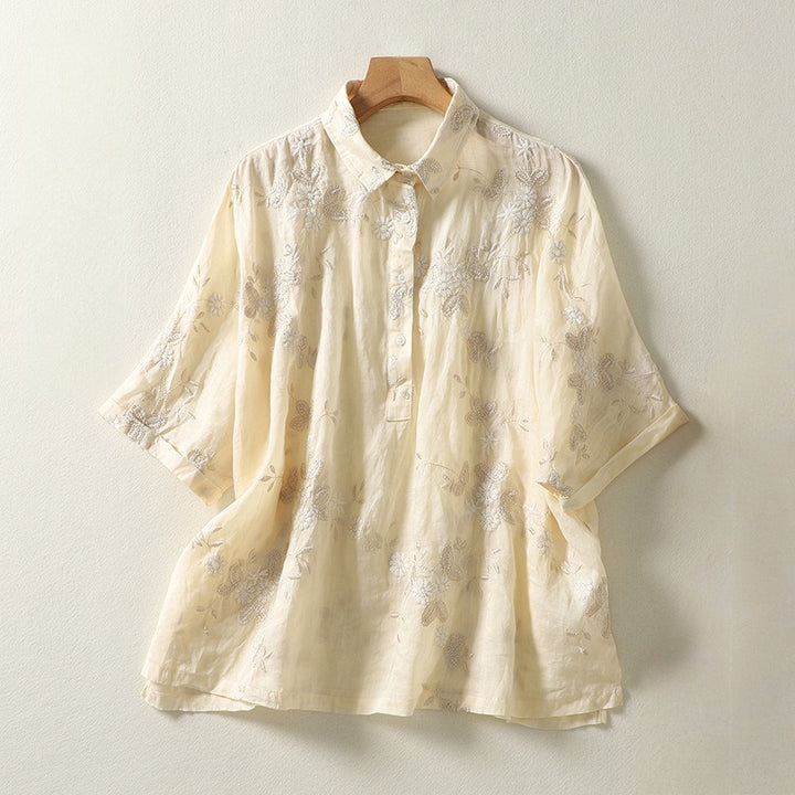 ELIANA LINEN BLOUSE
