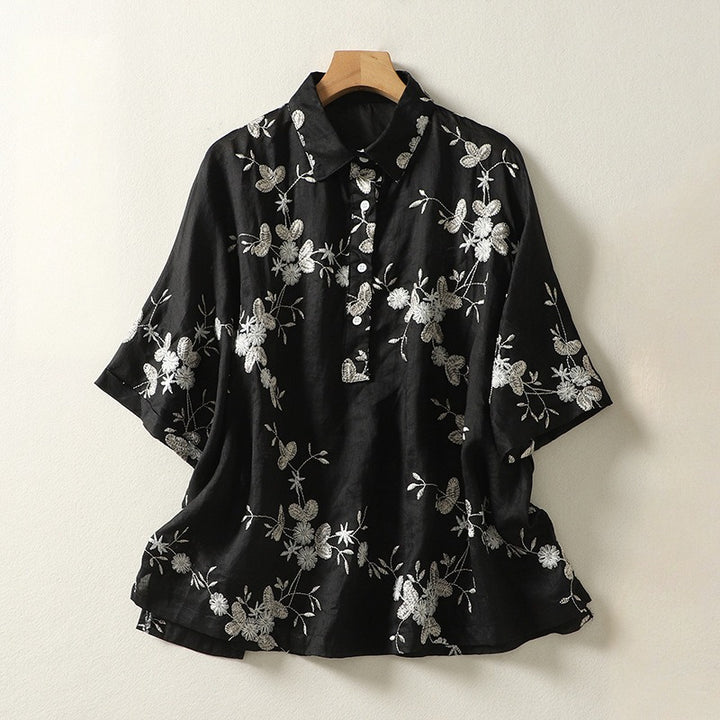 ELIANA LINEN BLOUSE