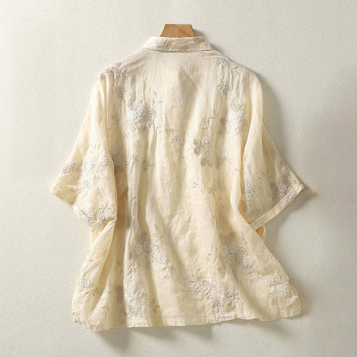 ELIANA LINEN BLOUSE