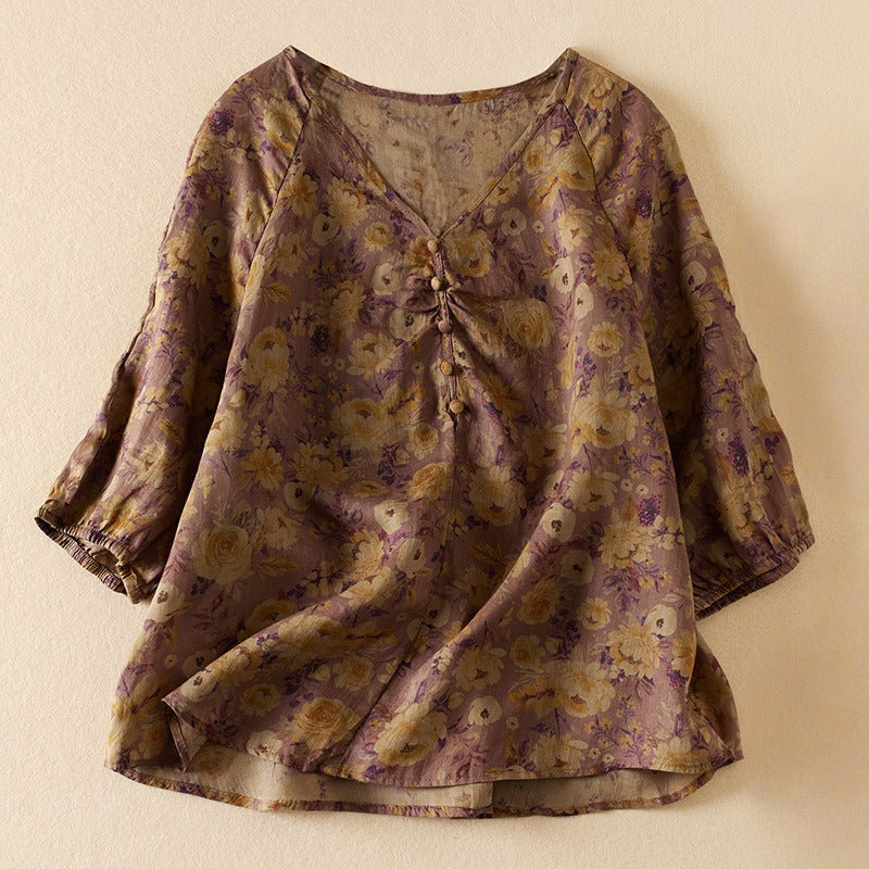 TIFFANY LINEN BLOUSE
