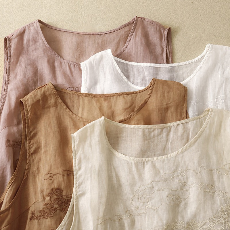 STELLA LINEN TOP