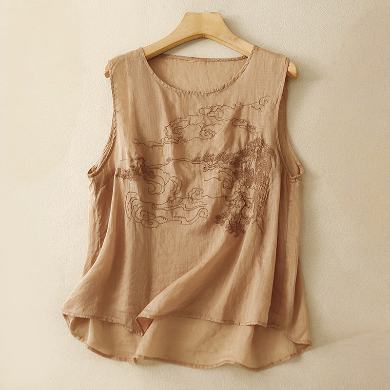 STELLA LINEN TOP