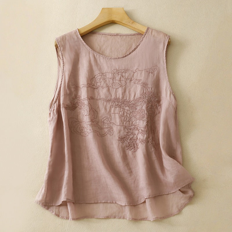 STELLA LINEN TOP