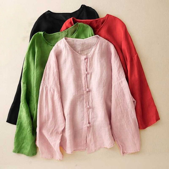 ARIANA LINEN BLOUSE