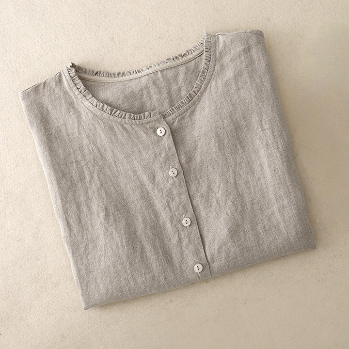 ELARA LINEN TOP