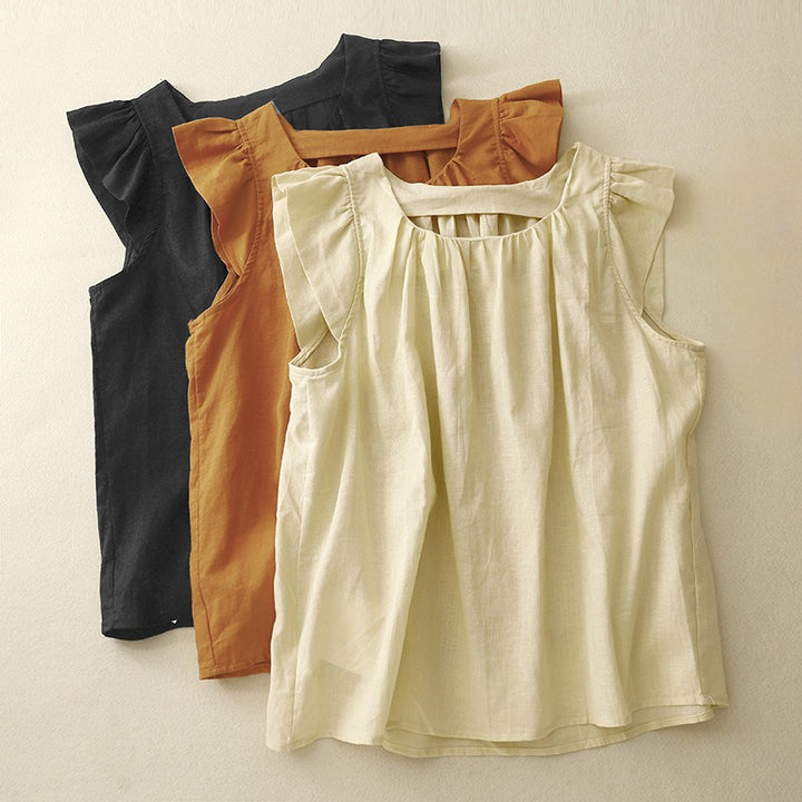 BARI LINEN TOP