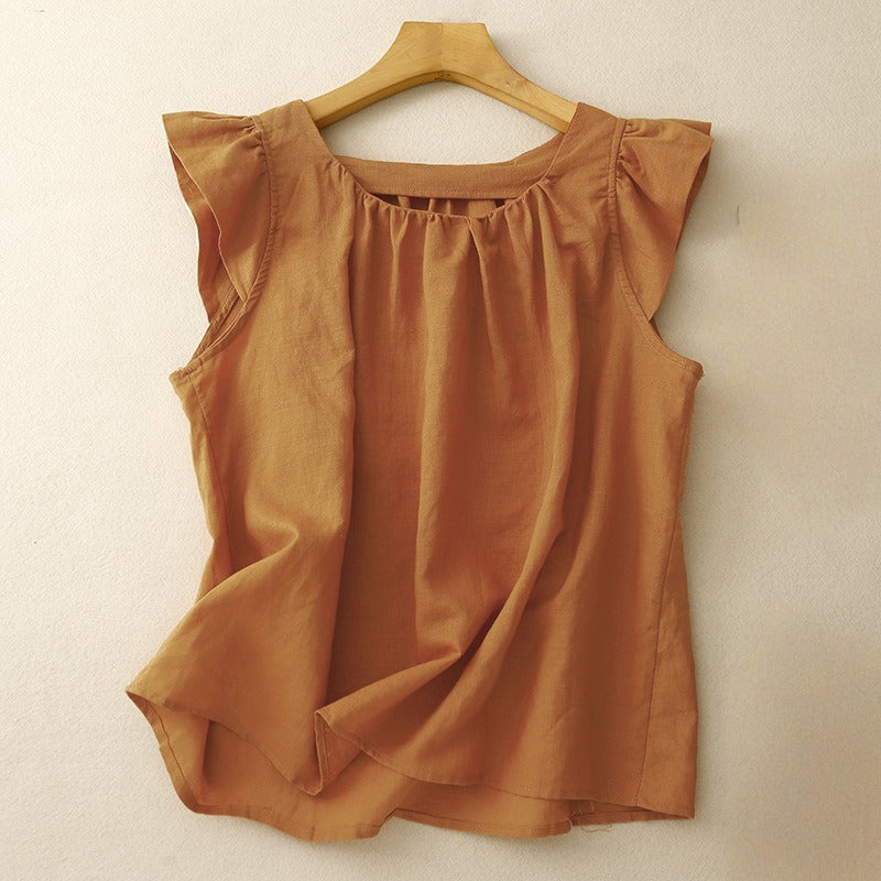 BARI LINEN TOP