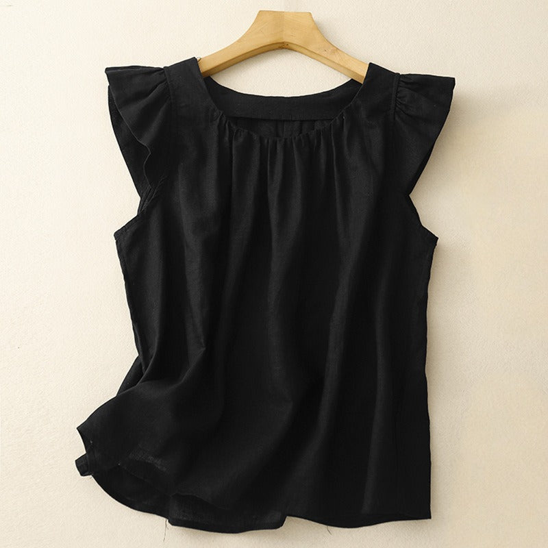 BARI LINEN TOP