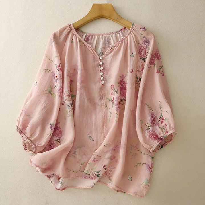 HAZEL LINEN BLOUSE